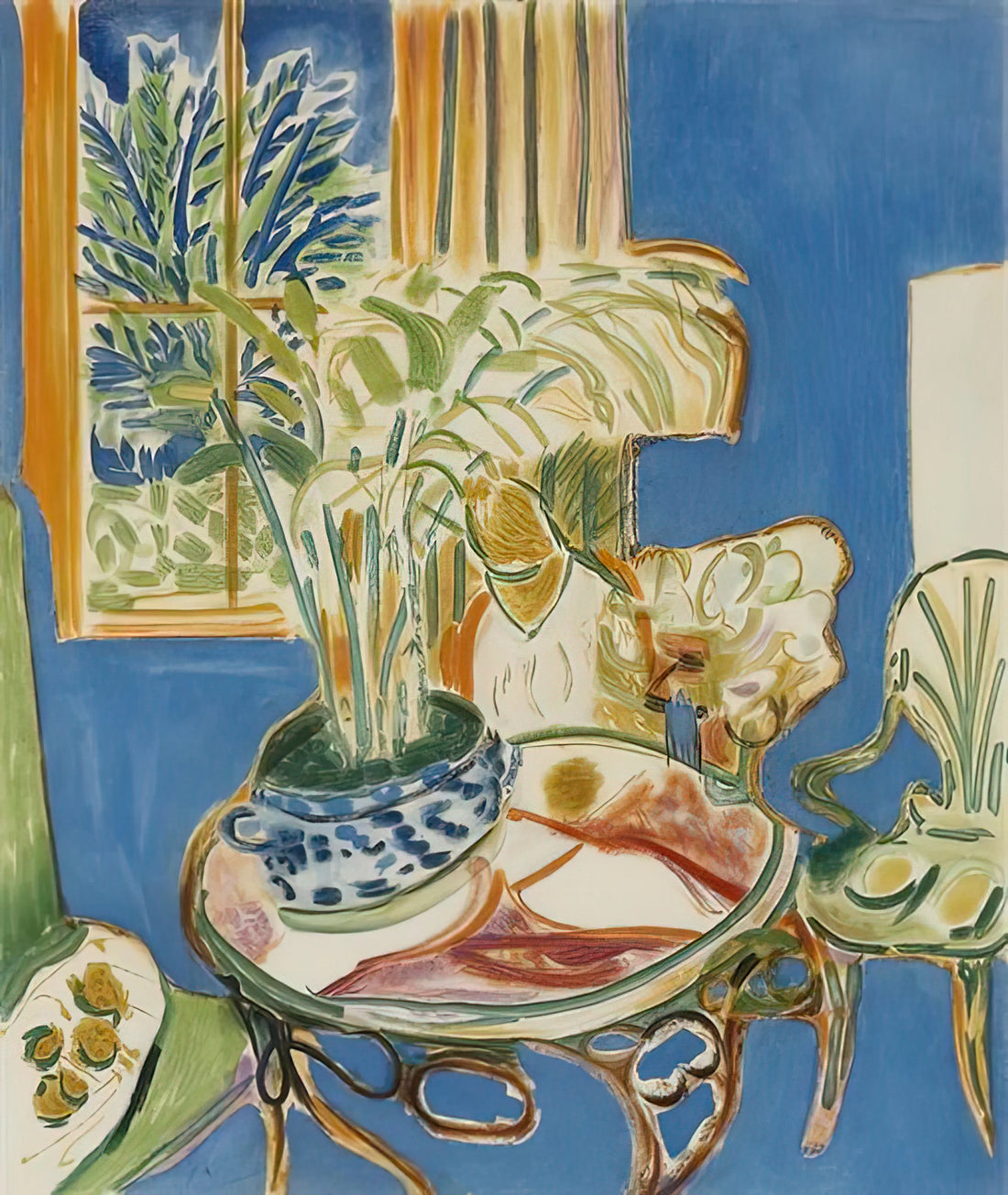 Henri Matisse in 1911: The Pivotal Year That Redefined Modern Art - BLUE INTERIOR 1947 by Henri Matisse