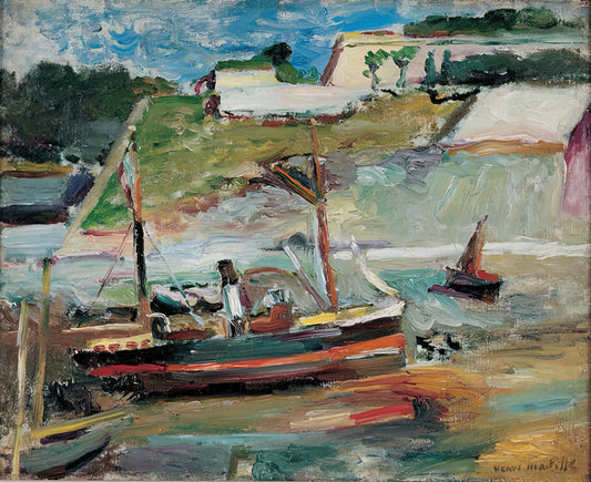 Henri Matisse in 1947: The Late Master's Revolutionary Cut-Outs and Enduring Legacy - BELLE ILE LE PORT DE PALAIS 1896 by Henri Matisse