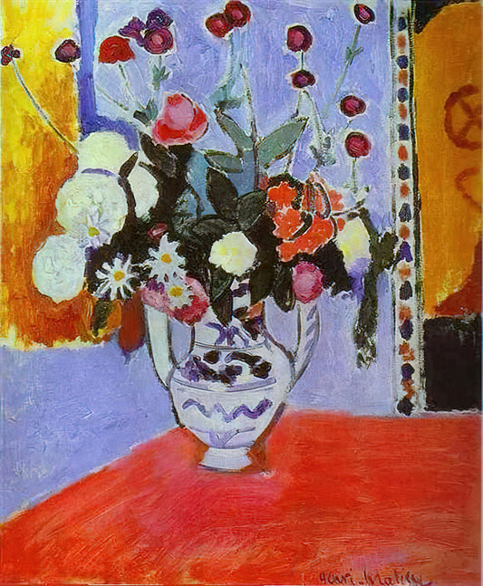 Henri Matisse: The Painter as Sculptor - A Dual Artistic Legacy - A BUNCH OF FLOWERS 1907 by Henri Matisse