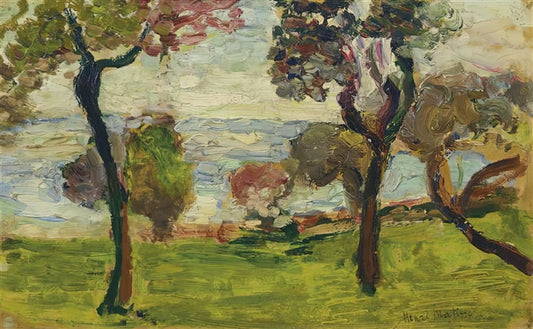 Henri Matisse's Flowers: A Celebration of Color, Form, and Joy in Modern Art - PAYSAGE 1898 by Henri Matisse