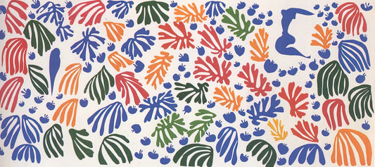 Henri Matisse's Madame de Pompadour: A Modernist Homage to Rococo Elegance - LA PERRUCHE ET LA SIRENE 1952 by Henri Matisse