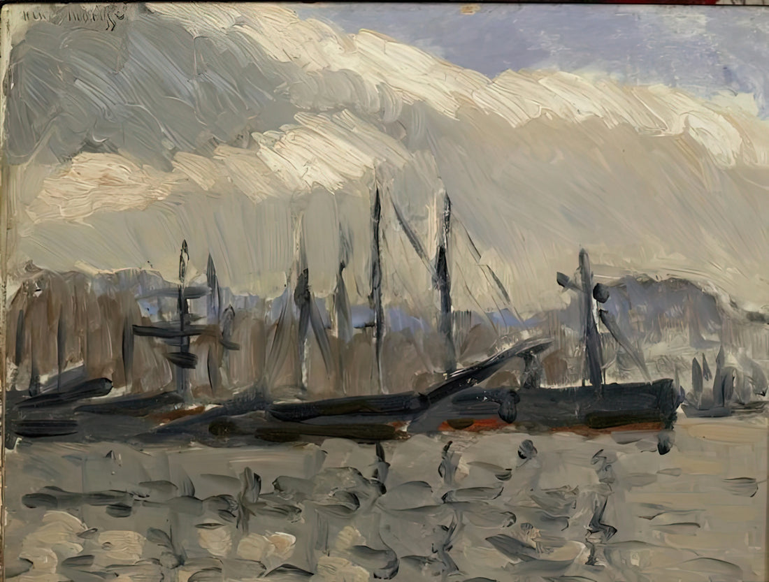 Henri Matisse's Papiers Découpés: The Revolutionary Cut-Outs That Redefined Modern Art - PORT DE CHERBOURG 1918 by Henri Matisse