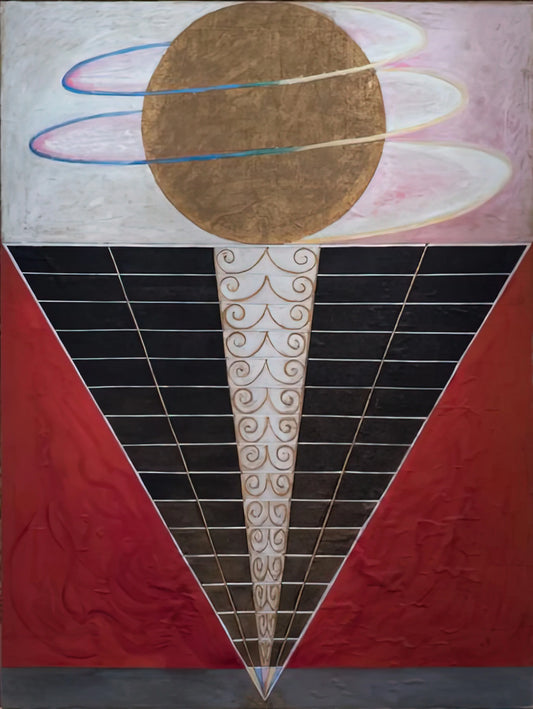 Hilma af Klint Canvas Prints: Unlocking the Spiritual Geometry of a Visionary Pioneer - ALTARPIECE NO 2 1915 by Hilma af Klint