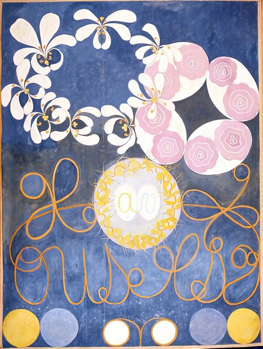 Hilma af Klint Framed Canvas Print: The Spiritual Pioneer of Abstract Art - THE TEN LARGEST 1907 by Hilma af Klint