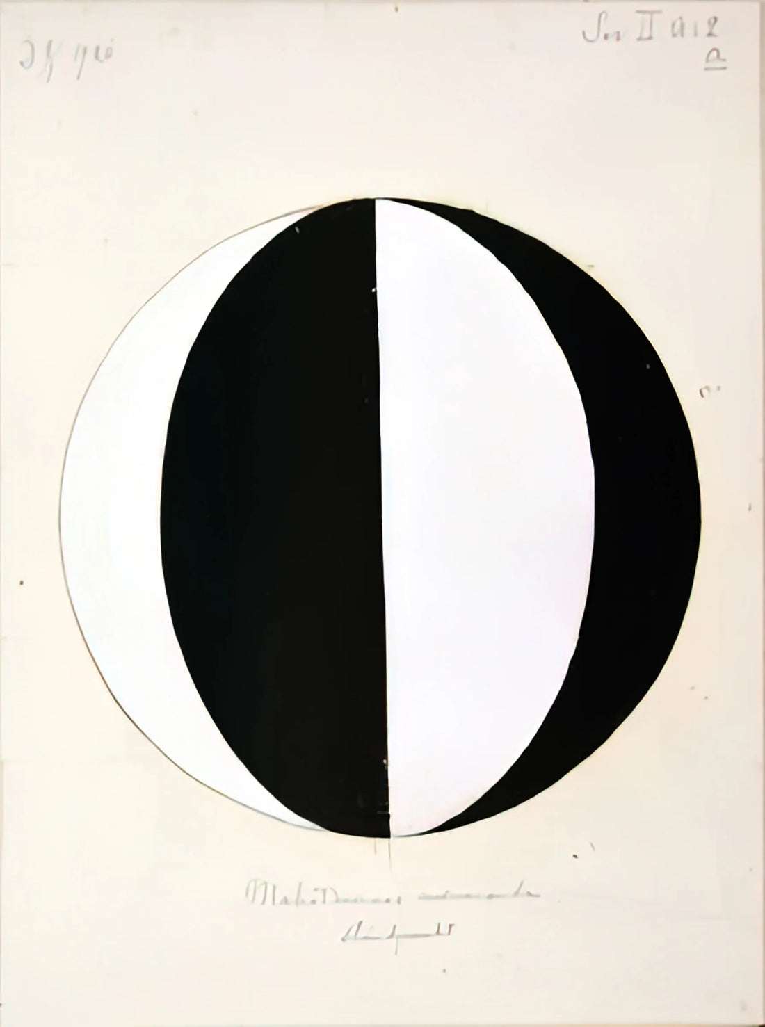 Hilma af Klint Prints: The Guggenheim Exhibition and Her Enduring Legacy - THE MAHATMAS PRESENT STANDING POINT SERIES II NO 2A 1920 by Hilma af Klint