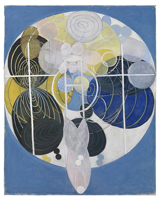 Hilma af Klint Reproductions: The Pioneering Visionary's Art in Modern Spaces - THE LARGE FIGURE PAINTINGS NR 5 1907 by Hilma af Klint