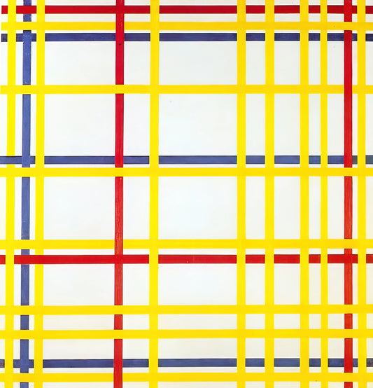 Hilma af Klint and Piet Mondrian: Pioneers of Abstract Art and Their Unseen Connection - New York City I by Piet Mondrian