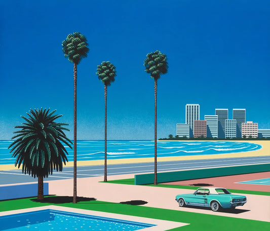 Hiroshi Nagai Art: The Dreamlike World of Japan's Iconic City Pop Painter - Sunshine Reggae by Hiroshi Nagai