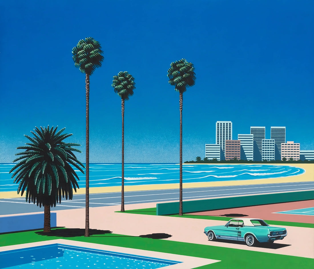 Hiroshi Nagai Paintings for Music: The Visual Soundscapes of a Japanese Master - Sunshine Reggae by Hiroshi Nagai
