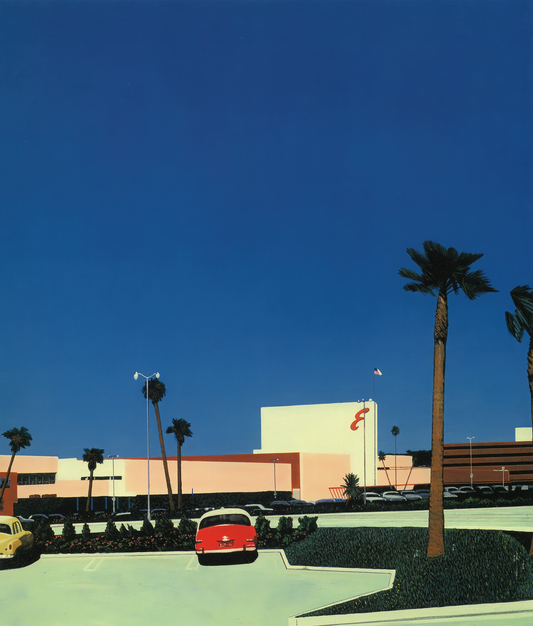 Hiroshi Nagai: How to Buy Original Art Prints from the Master of Neo-Futurist Dreamscapes - In the beginning III Mall by Hiroshi Nagai