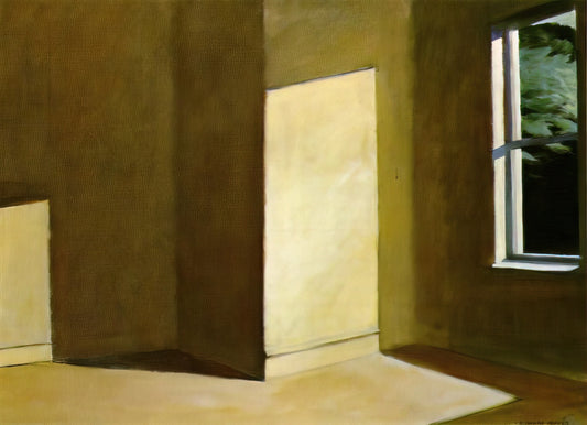 Hopper Williamsburg Bridge: A Masterpiece of American Solitude and Urban Geometry - Sun in an Empty Room by Edward Hopper