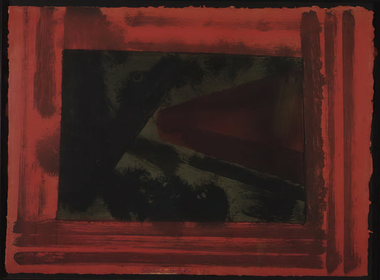 Howard Hodgkin Swimming Poster: The Art of Memory and Motion - Here We are in Croydon - 1979 by Howard Hodgkin