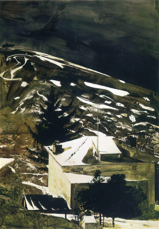 Ides of March Wyeth: Decoding Andrew Wyeth's Masterpiece of American Realism - WOLF MOON 1975 by Andrew Wyeth