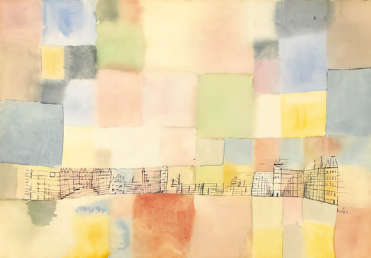 Images of Paul Klee: A Journey Through the Symbolic Universe of a Modern Master - NEUER STADTTEIL IN M 1928 by Paul Klee