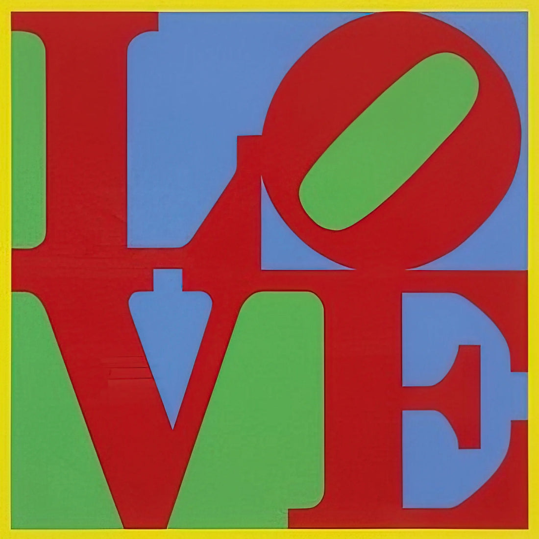 Indiana Love: The Pop Art Iconography of Robert Indiana's Enduring Symbol - Heliotherapy Love by Robert Indiana