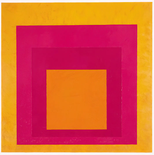 Interaction of Colors: Josef Albers' Revolutionary Exploration of Perception - HOMAGE TO THE SQUARE LA TEHUANA 1951 by Josef Albers