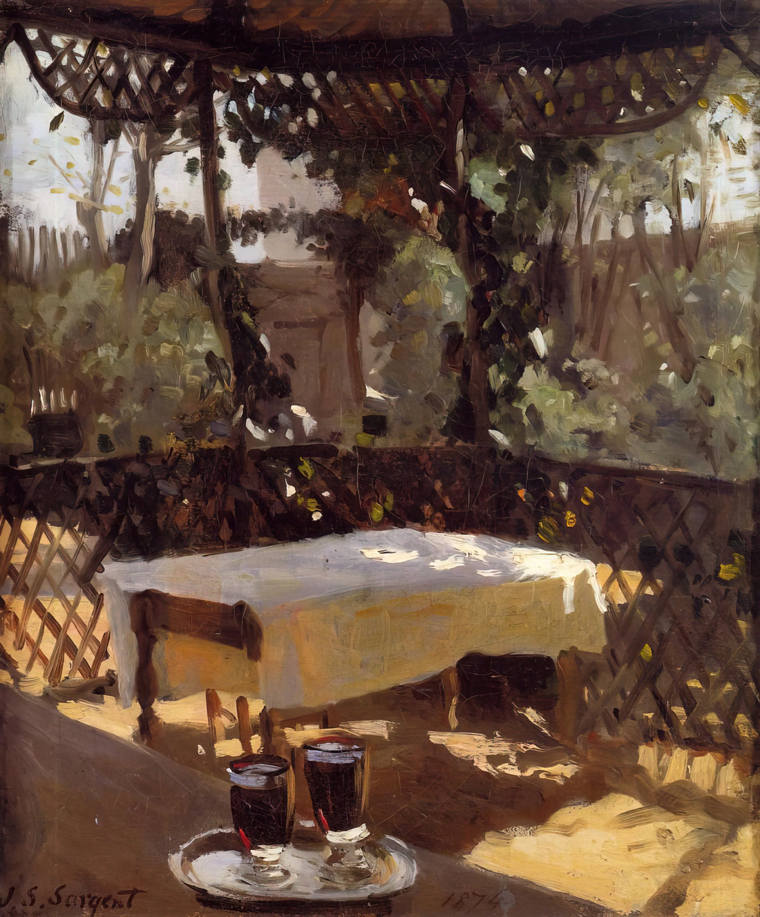 Isabella Stewart Gardner Museum Sargent: The Portrait That Defined an Era - Two Wine Glasses by John Singer Sargent