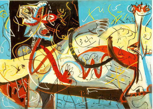 J Pollock Paintings: Deciphering the Drip, the Genius, and the Legacy of Jackson Pollock - STENOGRAPHIC FIGURE by Jackson Pollock