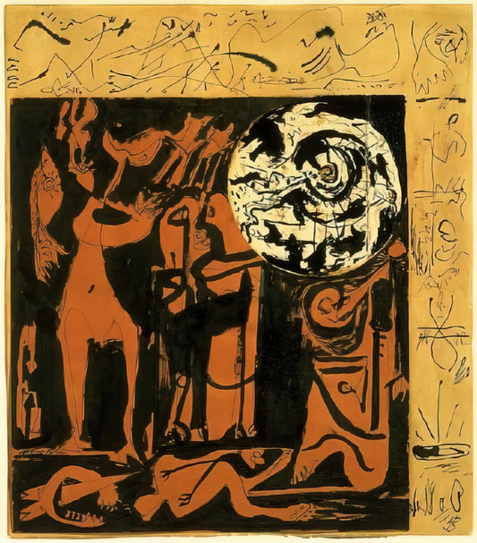 Jackson Pollock Artwork: Decoding the Revolutionary Drip Paintings of Abstract Expressionism - UNTITLED 3 by Jackson Pollock