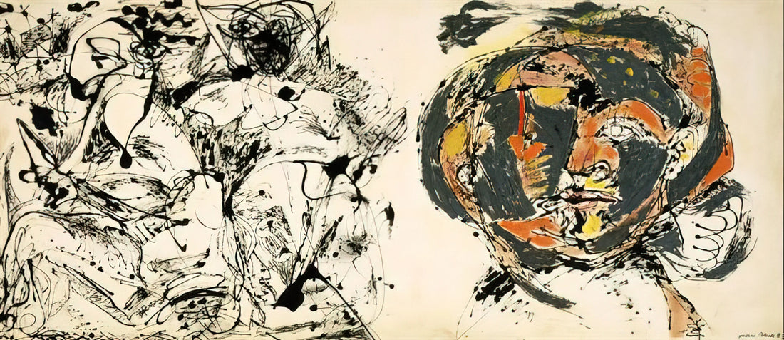Jackson Pollock Expensive Painting: The Record-Breaking Value of Abstract Expressionism - PORTRAIT AND A DREAM 1953 by Jackson Pollock