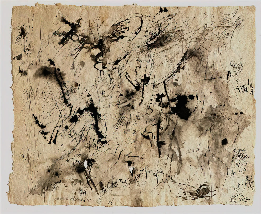 Jackson Pollock Gallery: A Curator's Guide to the Abstract Expressionist's Legacy - UNTITLED 1951 1 by Jackson Pollock