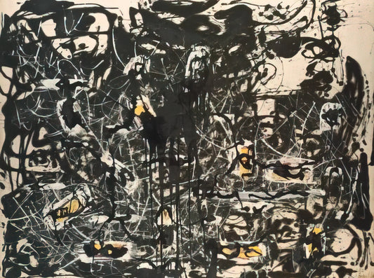 Jackson Pollock No 32 1950: Decoding the Masterpiece of Abstract Expressionism - YELLOW ISLANDS by Jackson Pollock
