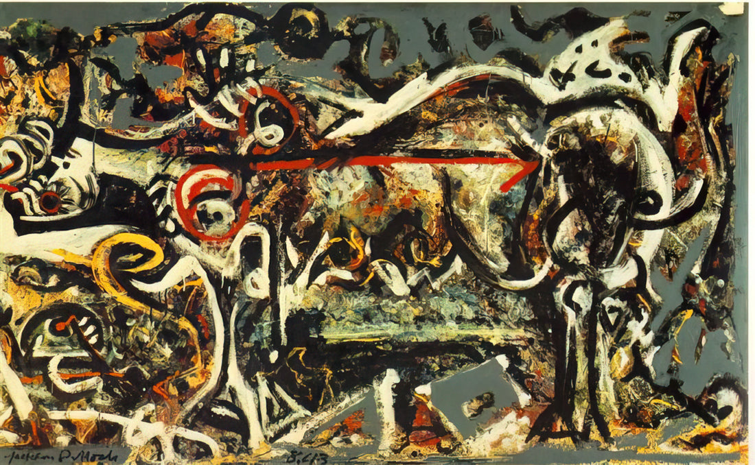 Jackson Pollock Pieces: A Guide to the Drip Paintings That Changed Art History - THE SHE WOLF by Jackson Pollock