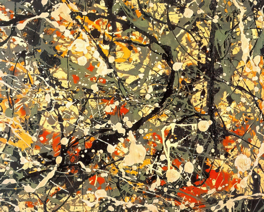 Jackson Pollock Sale Price: Understanding the Market for Abstract Expressionist Masterpieces - NUMBER 8 DETAIL by Jackson Pollock