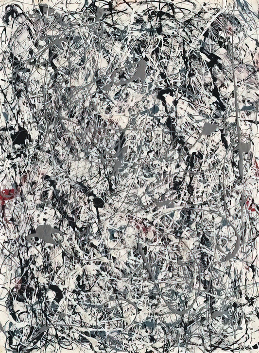 Jackson Pollock's Black and Red: A Deep Dive into the Artist's Most Intense Color Palette - NUMBER 19 1948 by Jackson Pollock