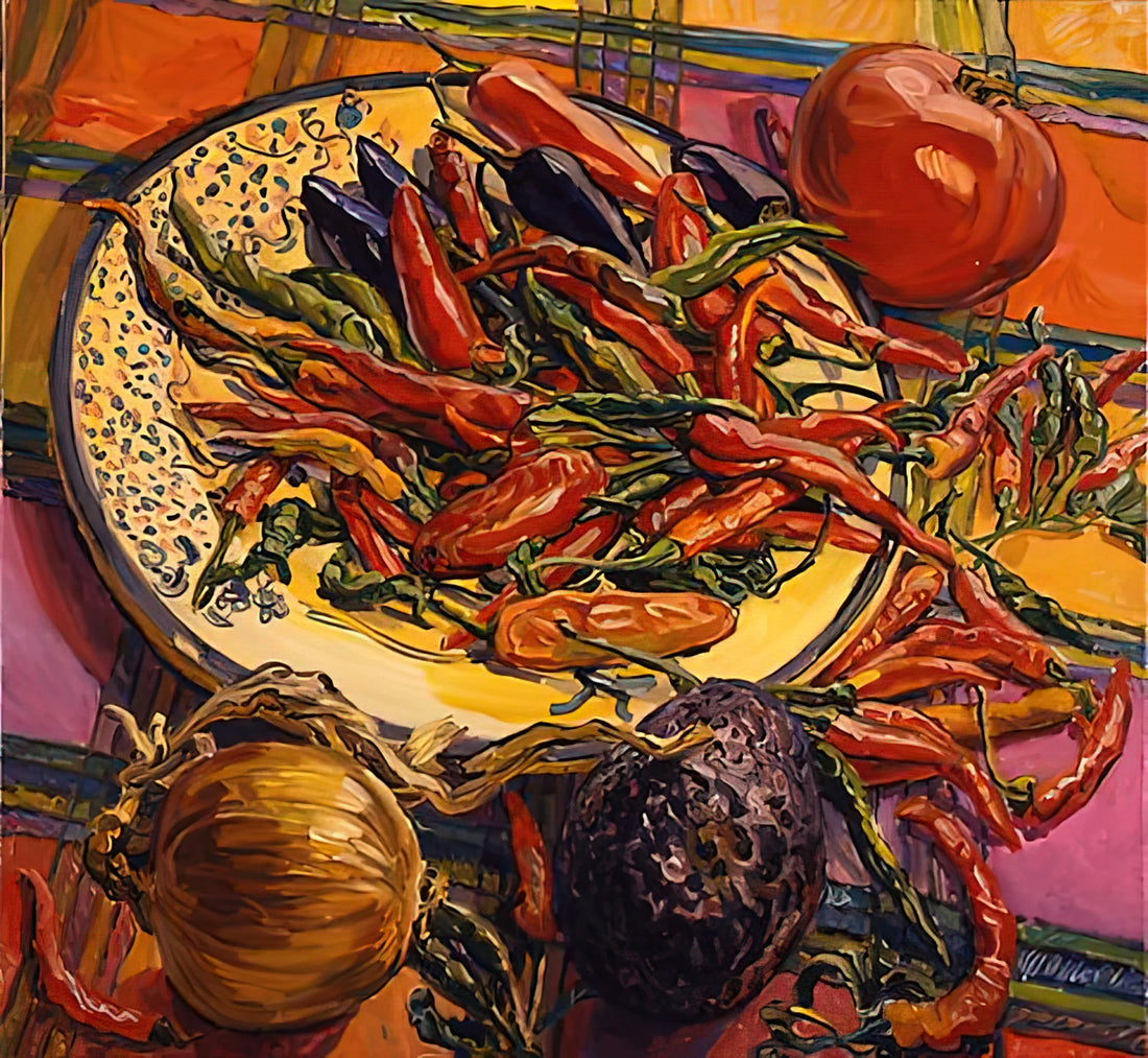 Janet Fish: The Architect of Luminous Contemporary Still Life - CHILI PEPPERS 2005 by Janet Fish