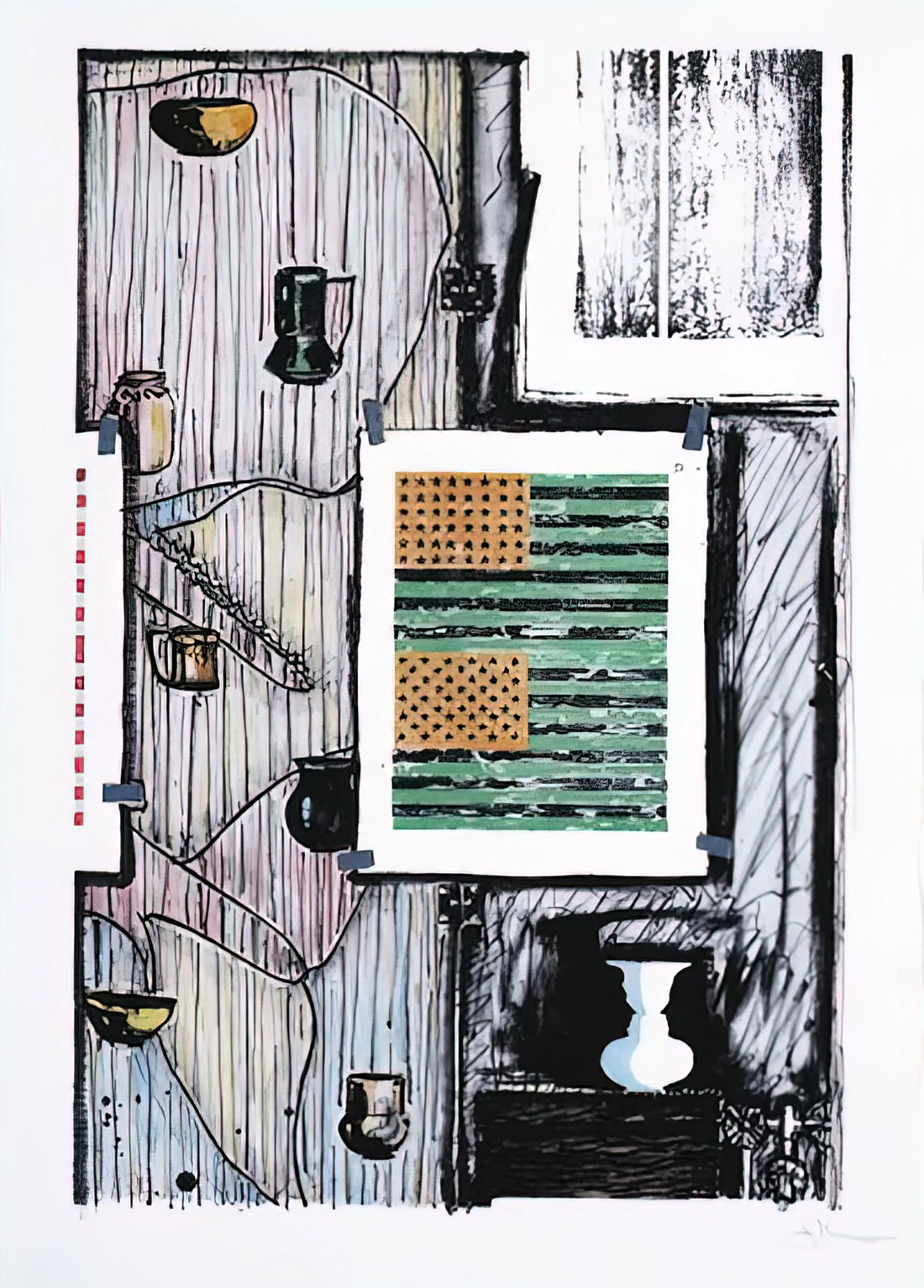 Jasper Johns Number Painting: Decoding the American Master's Iconic Series - VENTRILOQUIST ULAE 235 by Jasper Johns