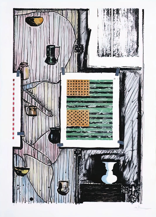 Jasper Johns Signed Lithograph: A Collector's Guide to Authenticity, Value & Legacy - VENTRILOQUIST ULAE 235 by Jasper Johns