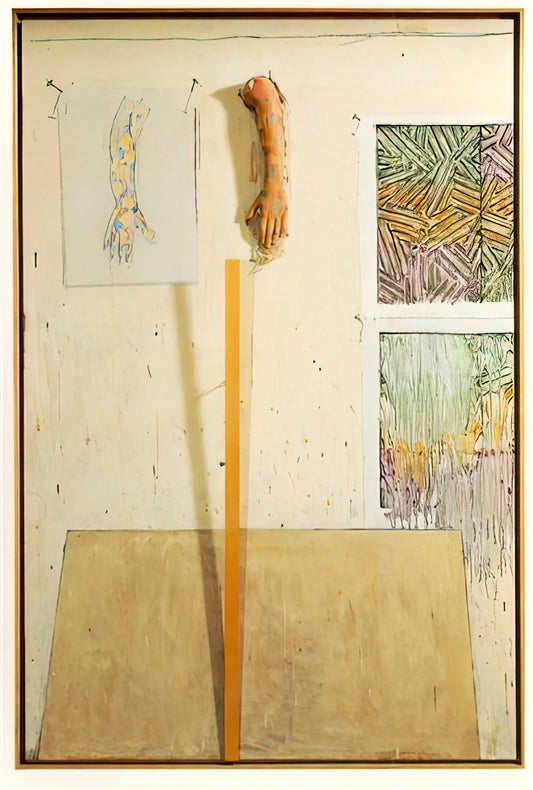 Jasper Johns Target Print: Decoding the Iconic Symbol in American Art - IN THE STUDIO by Jasper Johns