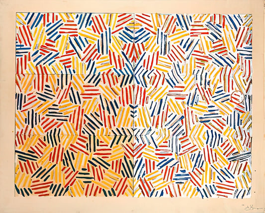 Jasper Johns' "0 through 9": Decoding the Masterpiece of Numbers and Art - CORPSE AND MIRROR 1969 0 by Jasper Johns