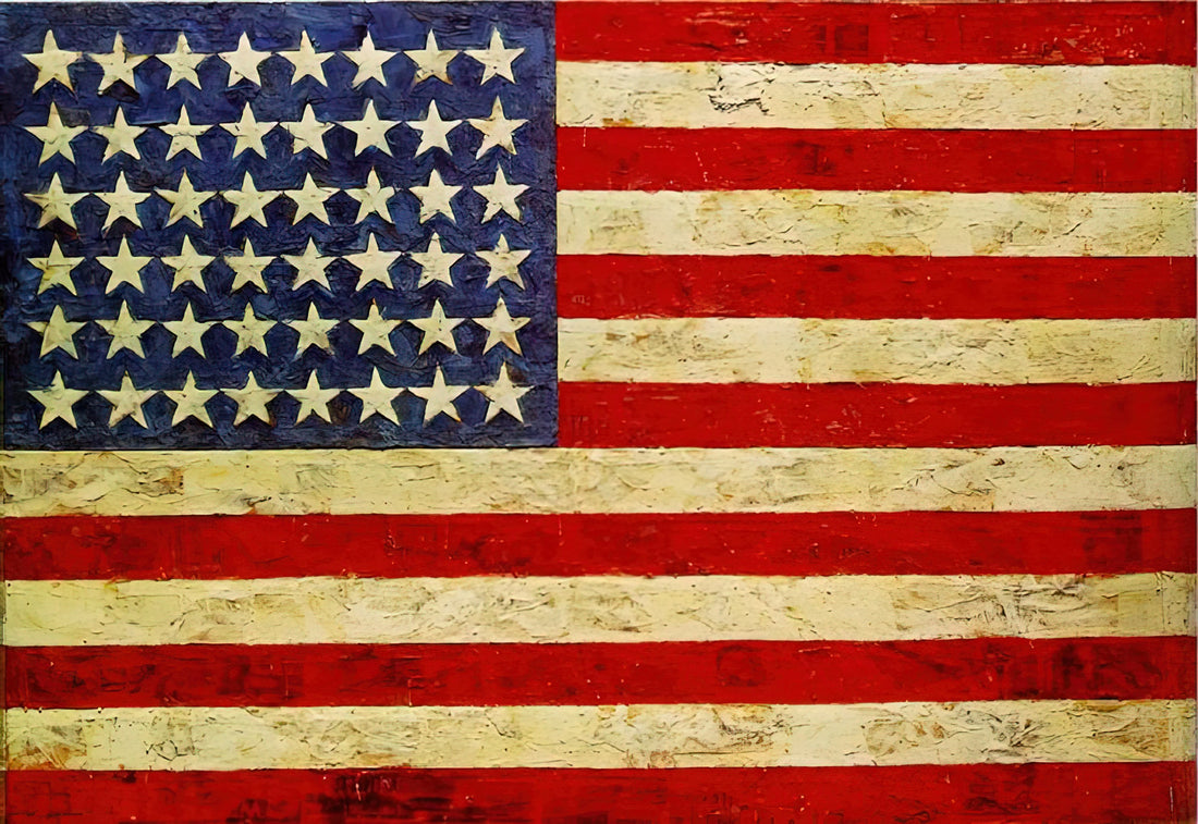 Jasper Prints: The Timeless Allure of Stone-Inspired Art - FLAG by Jasper Johns