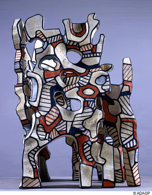 Jean Dubuffet Framed Canvas Print: The Art Brut Revolution in Your Home - THE COSMORAMA IV by Jean Dubuffet