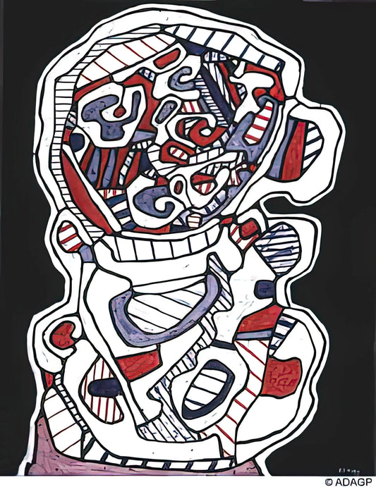 Jean Dubuffet Print: A Collector's Guide to Art Brut and Raw Expression - TEA VII by Jean Dubuffet