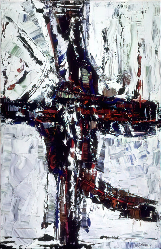 Jean-Paul Riopelle Art for Sale: A Collector's Guide to Acquiring Museum-Quality Prints - Chemin d hiver by Jean-Paul Riopelle