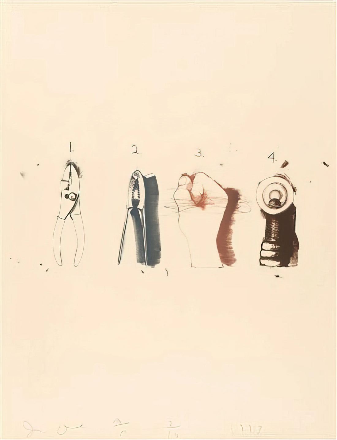 Jim Dine Art Work: A Journey Through the Heart of Pop Art and Personal Iconography - NUTCRACKER 1973 by Jim Dine