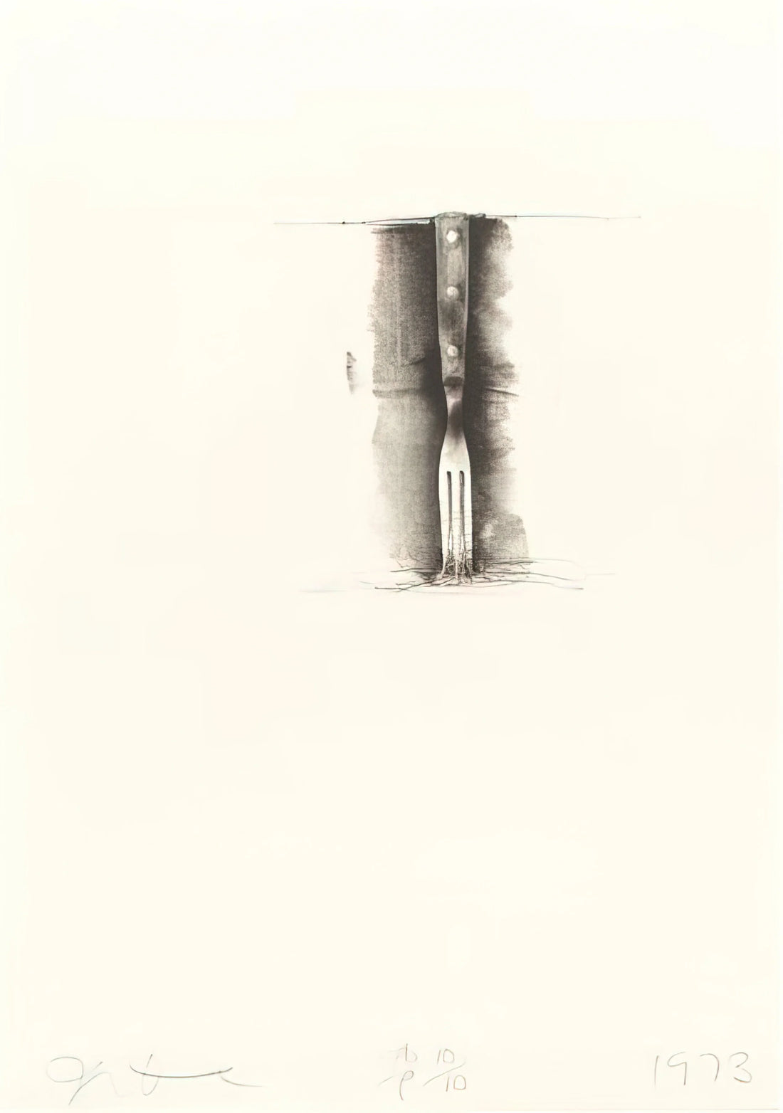 Jim Dine Images: Exploring the Iconic Visual Language of an American Master - UNTITLED FROM TEN WINTER TOOLS 1973 8 by Jim Dine