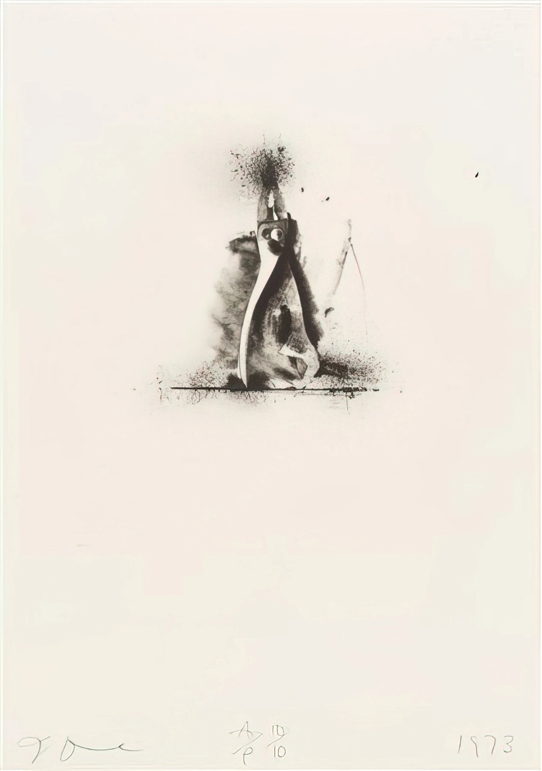 Jim Dine Posters: A Collector's Guide to the Pop Art Icon's Graphic Legacy - UNTITLED FROM TEN WINTER TOOLS 1973 1 by Jim Dine