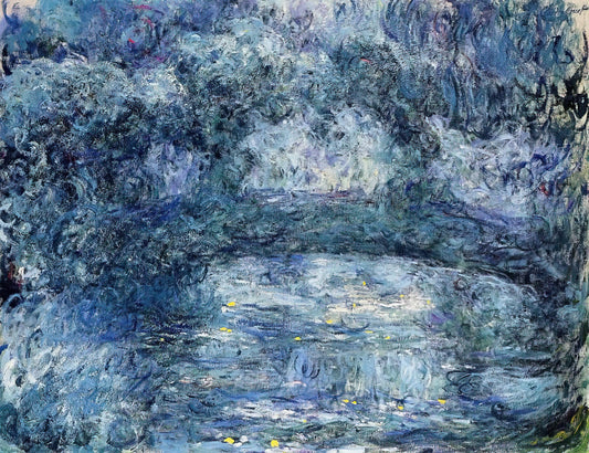 Joan Mitchell and Claude Monet: The Abstract Expressionist's Dialogue with Impressionism - The Japanese Bridge 3 by claude monet