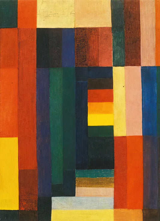Johannes Itten Four Seasons: A Masterful Exploration of Color Theory and Abstract Expression - Horizontal Vertical - 1915 by Johannes Itten