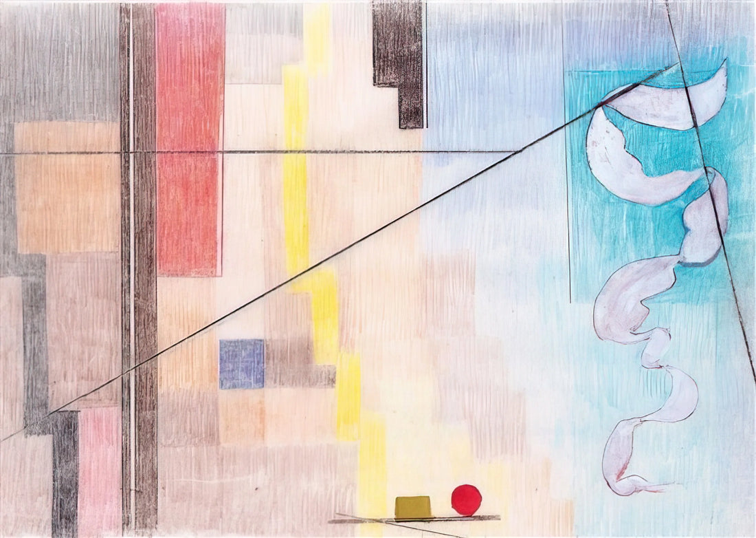 Johannes Itten Horizontal Vertical: The Bauhaus Master's Exploration of Contrast and Composition - Die Kontraste - Abstract Art by Johannes Itten