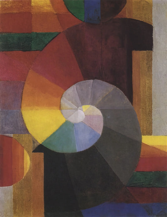 Johannes Itten Paintings: A Deep Dive into the Bauhaus Master's Color Theory and Abstract Vision - The Meeting by Johannes Itten