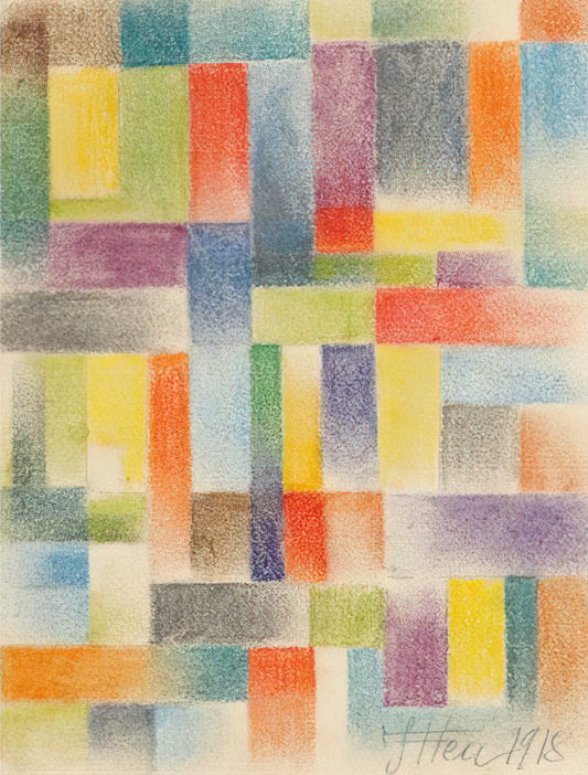 Johannes Itten: The Bauhaus Master Who Revolutionized Color Theory and Modern Art Education - Untitled - 1918 by Johannes Itten
