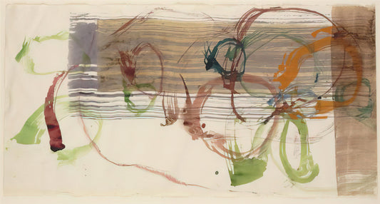 John Cage at MoMA: The Avant-Garde Legacy of Silence and Sound - New River Watercolor, Series I, No. 3 - 1988 by John Cage