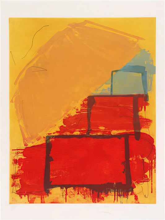 John Hoyland Acrylic Print: A Collector's Guide to the British Abstract Master - Trickster - 1979 by John Hoyland