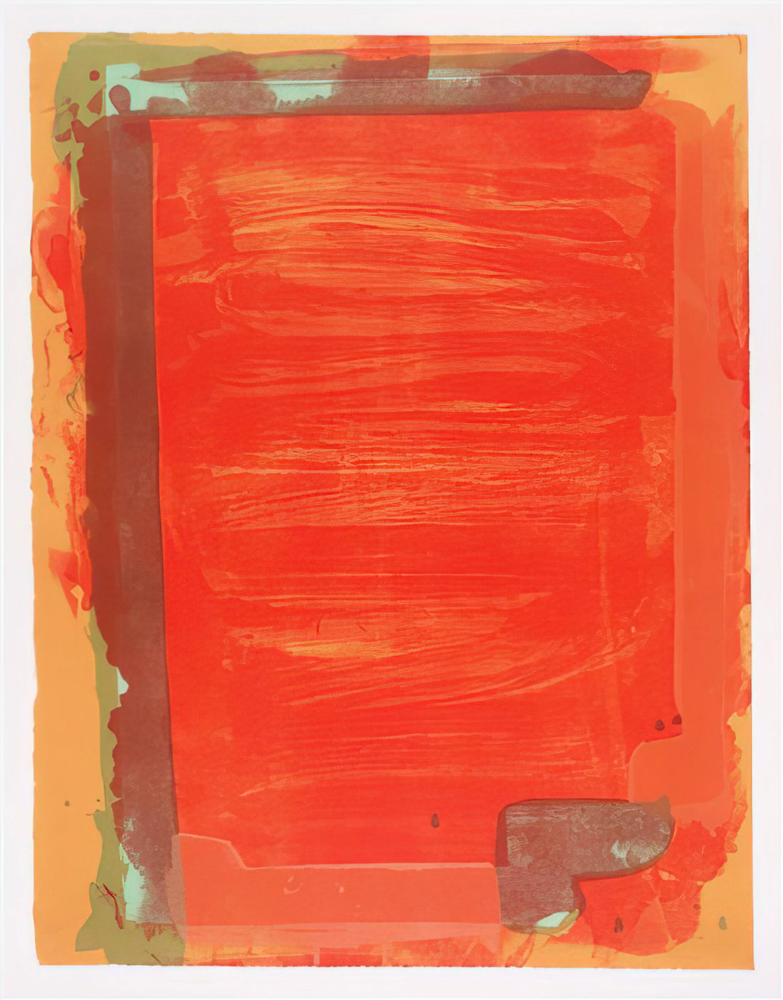 John Hoyland Brushed Aluminum Print: The Definitive Guide to His Abstract Legacy - Untitled III - 1974 by John Hoyland