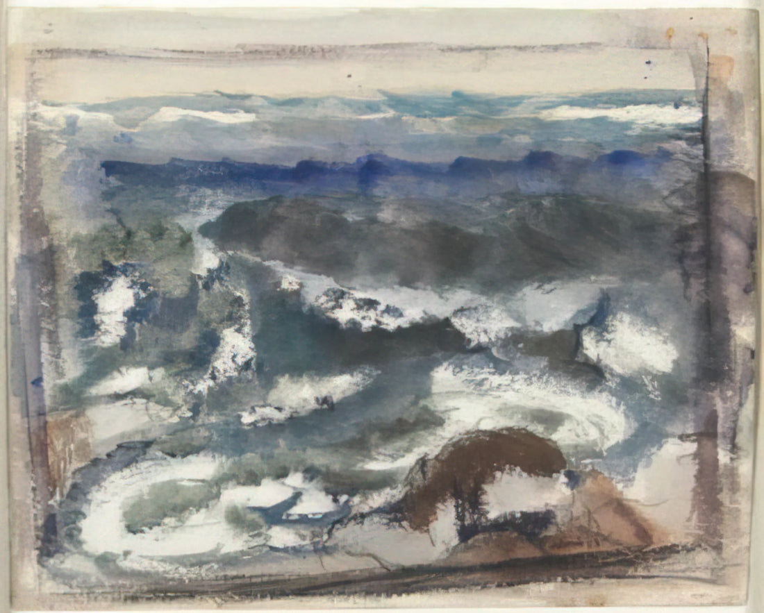John Marin: The American Modernist Who Redefined Watercolor and Captured Urban Energy - The Sea - 1923 by John Marin